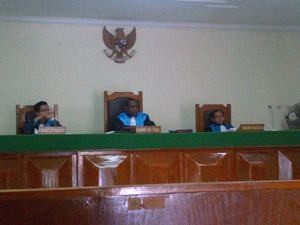 suasana sidang di PTUN Kupang- NTT